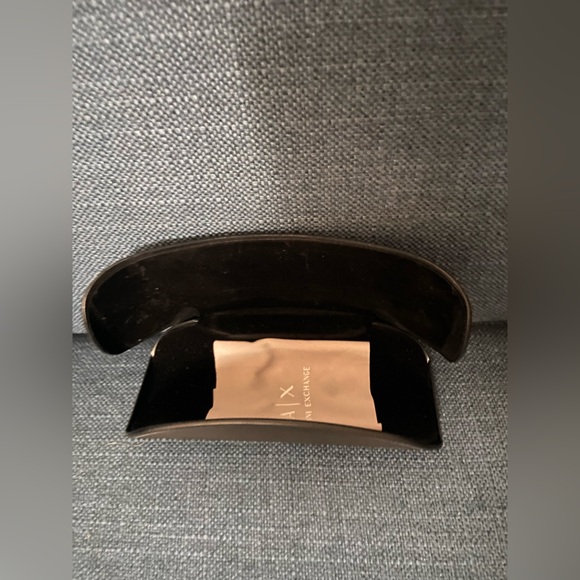 NWOT AX ARMANI Exchange Hardcase Shell Black Sunglasses/ Glasses Carrier Case - Picture 5 of 12